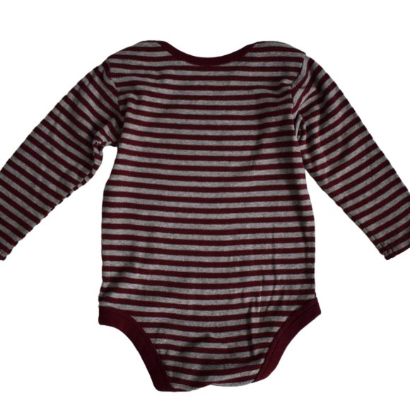 George Stripe Reindeer Bodysuit 6-12 Months - Picture 2 of 5